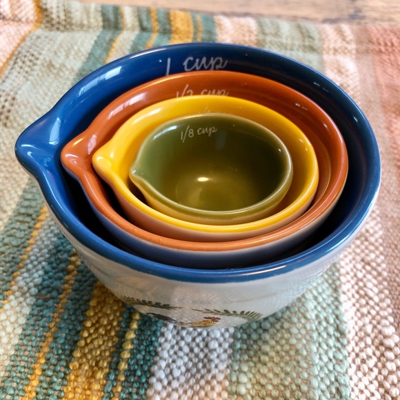 The Pioneer Woman Other - Nesting Measuring cups set 4 Farmhouse Rooster
